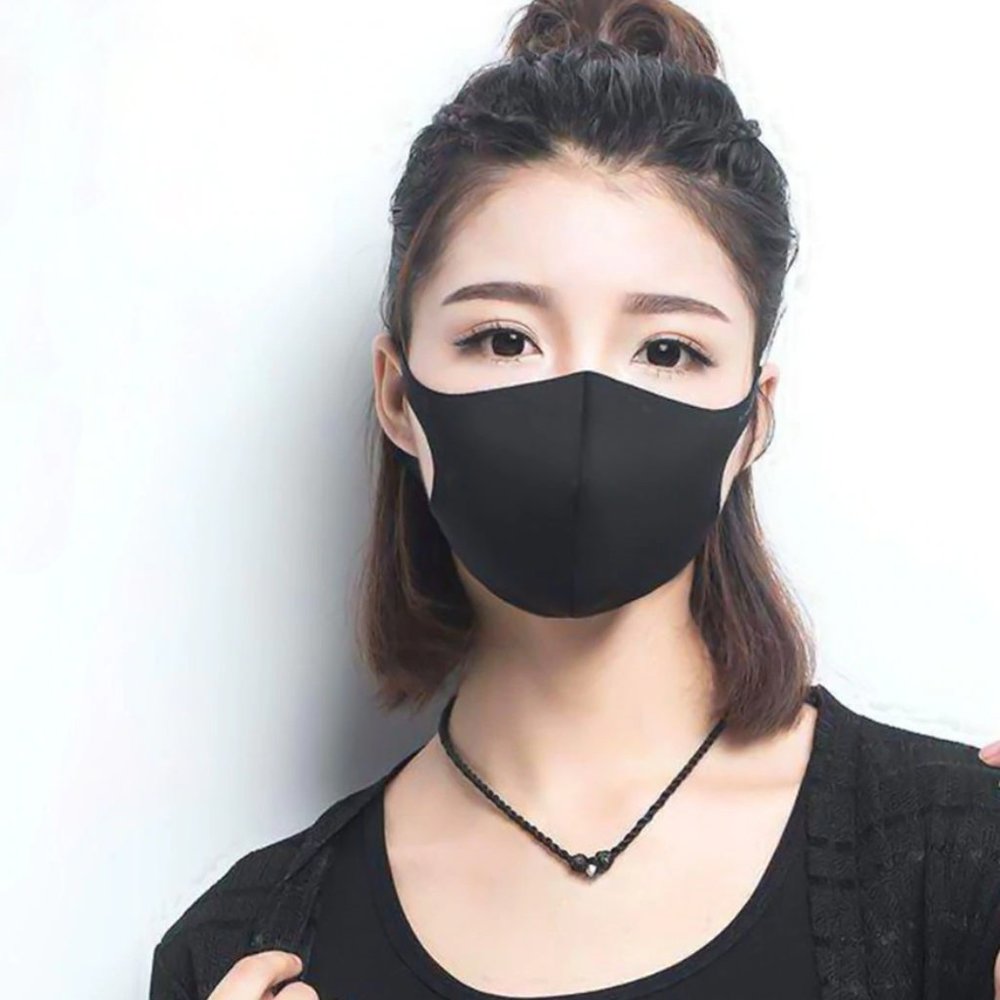 Black 3 Reusable Face Masks